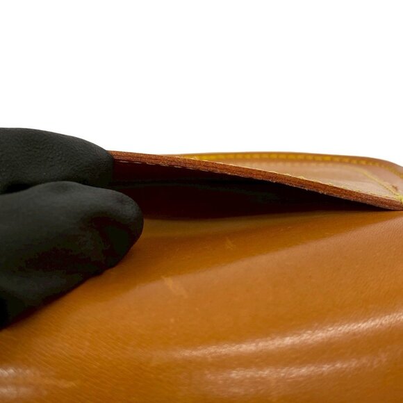 LOUIS VUITTON Brown Leather Pochette Shoulder Bag - Picture 10 of 10